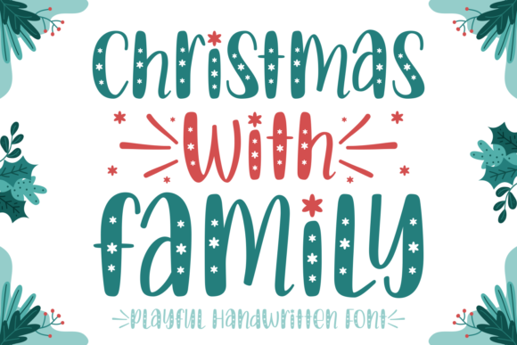 Christmas with Family Font - Featured Image