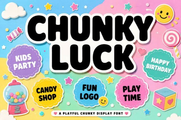 Chunky Luck Font - Featured Image