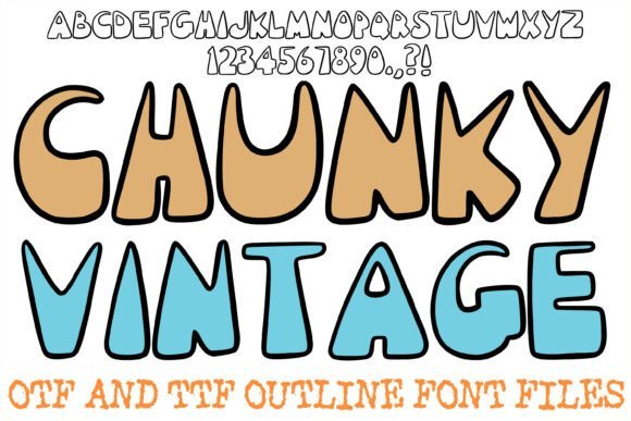 Chunky Vintage Font - Featured Image