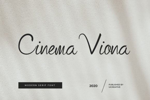 Cinema Viona Font - Featured Image