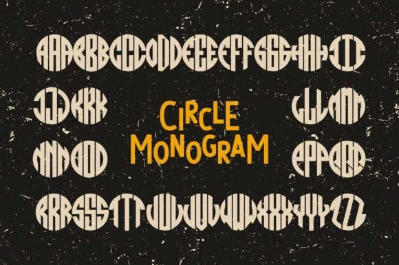 Circle Monogram Font - Featured Image