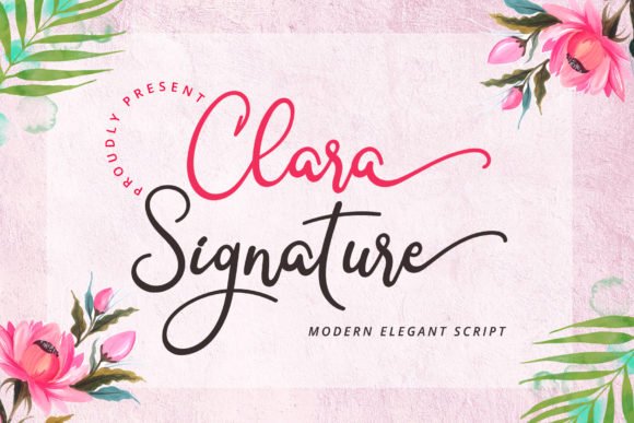 Clara Signature Font - Featured Image