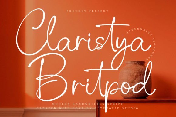 Claristya Britpod Font - Featured Image