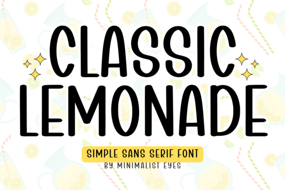 Classic Lemonade Font - Featured Image