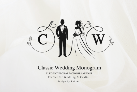Classic Wedding Monogram Font - Featured Image