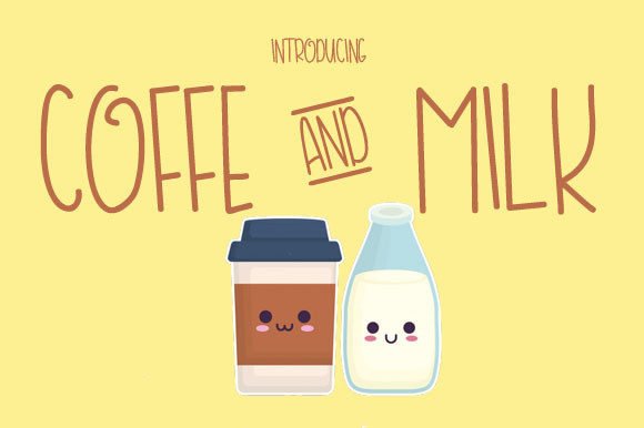 Coffe and Milk Font - Featured Image