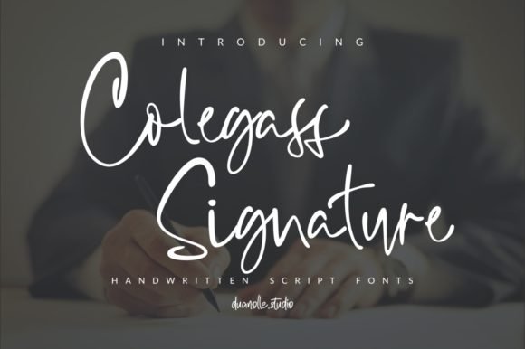 Collegass Signature Font - Featured Image