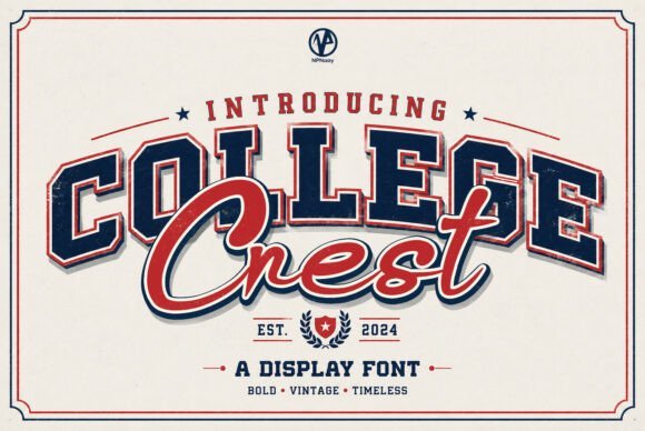 College Crest Font - Featured Image