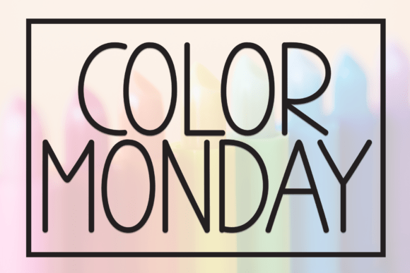 Color Monday Font - Featured Image