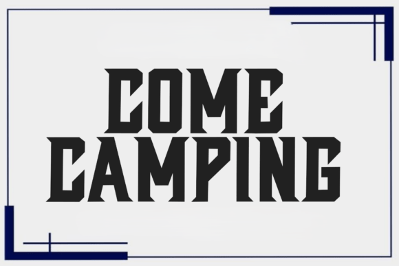 Come Camping Font - Featured Image