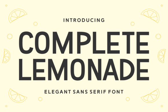 Complete Lemonade Font - Featured Image