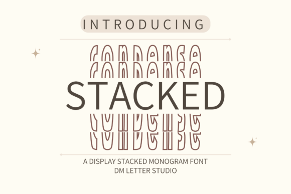 Condense Stacked Monogram Font - Featured Image
