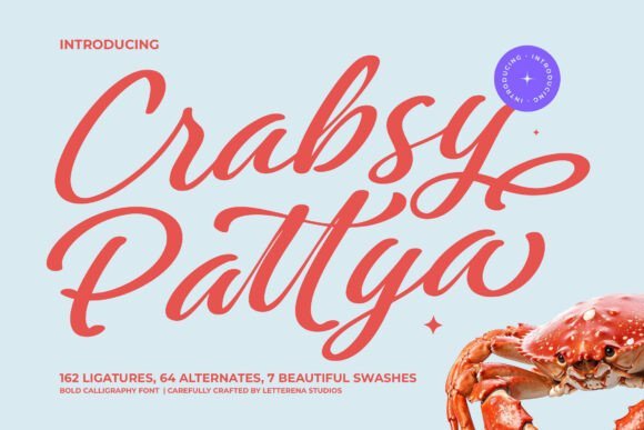Crabsy Pattya Font - Featured Image