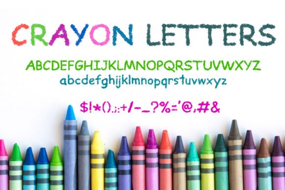 Crayon Letters Font - Featured Image