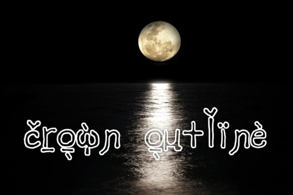 Crown Outline Font - Featured Image