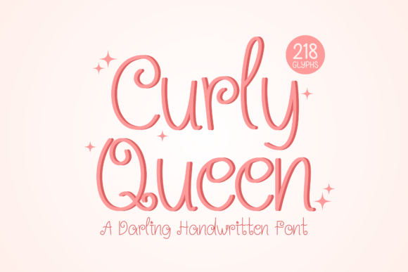 Curly Queen Font - Featured Image