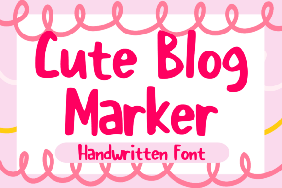 Cute Blog Marker Font - Featured Image