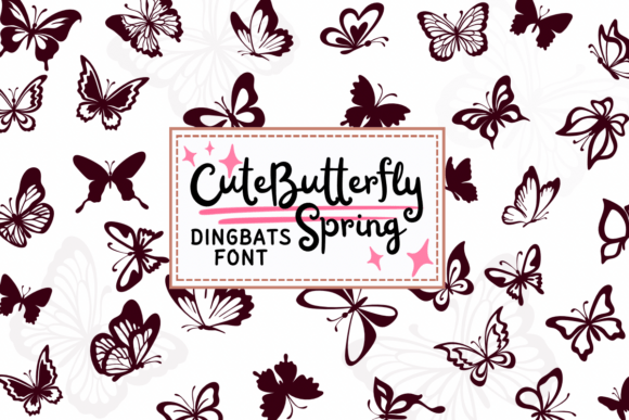Cute Butterfly Spring Font - Featured Image