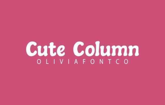 Cute Column Font - Featured Image