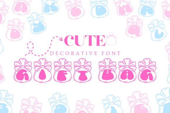 Cute Gift Bag Font - Featured Image