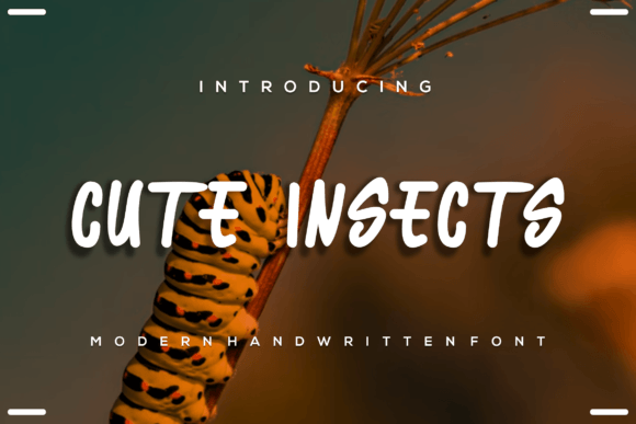 Cute Insects Font - Featured Image
