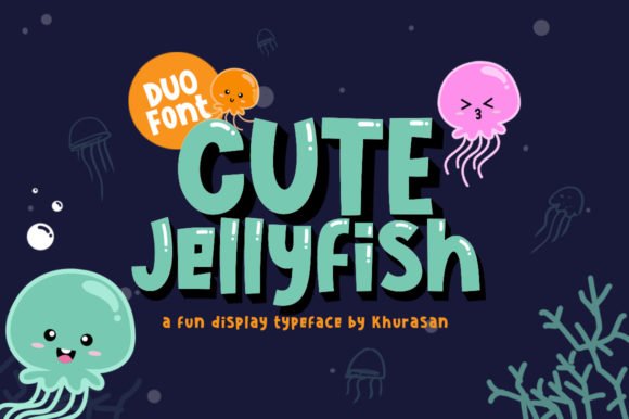 Cute Jellyfish Font - Featured Image