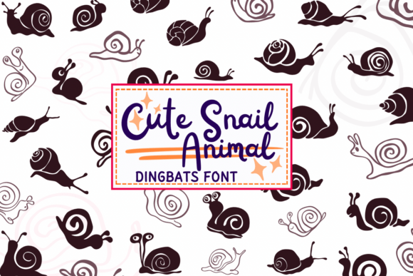 Cute Snail Animal Font - Featured Image