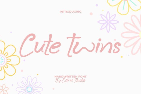 Cute Twins Font - Featured Image