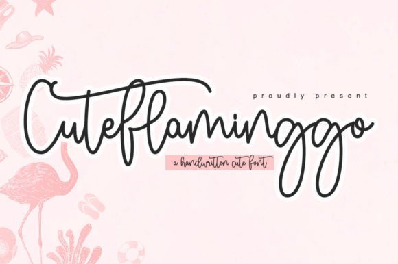 Cuteflaminggo Font - Featured Image