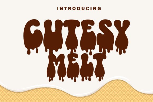 Cutesy Melt Font - Featured Image