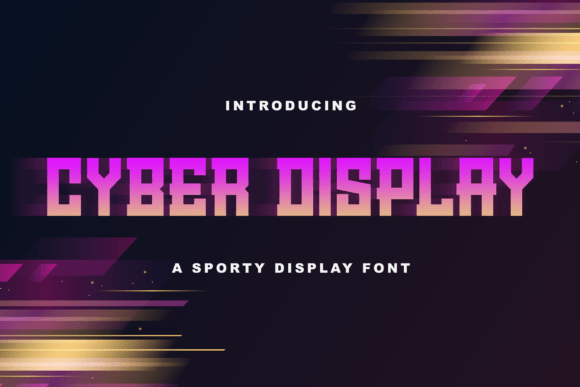 Cyber Display Font - Featured Image