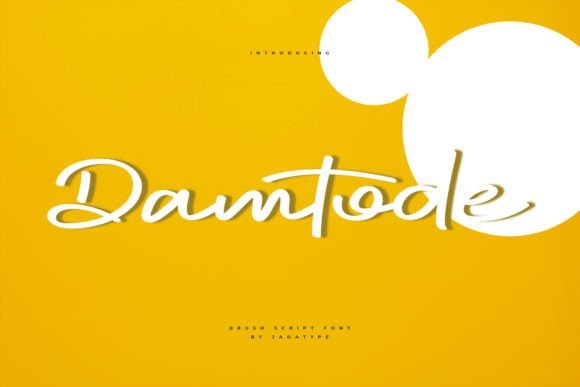 Damtode Font - Featured Image