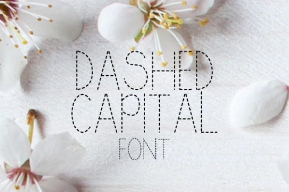 Dashed Capital Font - Featured Image