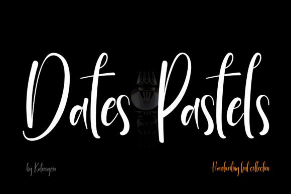 Dates Pastels Font - Featured Image