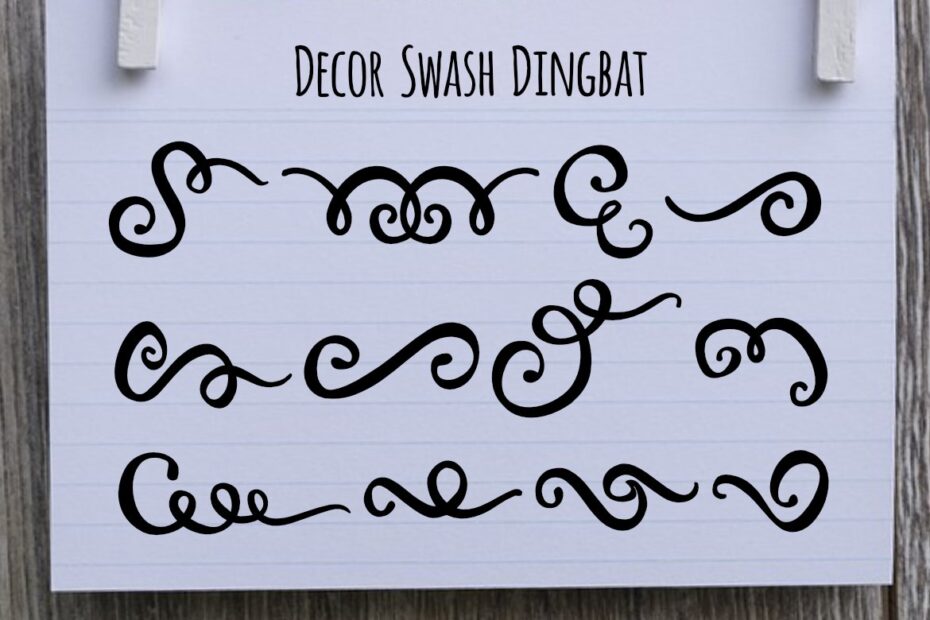 Decor Swash Dingbat Font - Featured Image