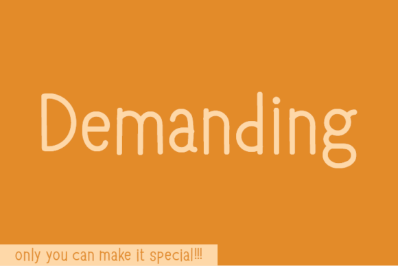 Demanding Font - Featured Image