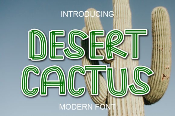 Desert Cactus Font - Featured Image