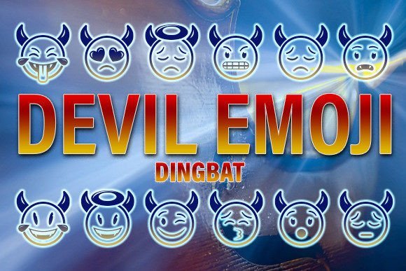 Devil Emoji Font - Featured Image