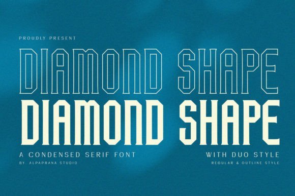 Diamond Shape Font - Featured Image