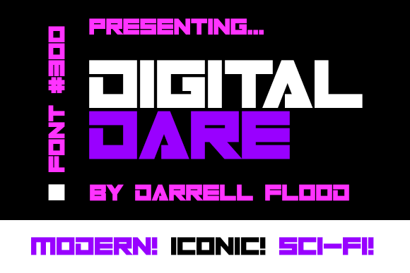 Digital Dare Font - Featured Image