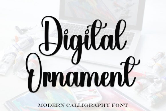 Digital Ornament Font - Featured Image