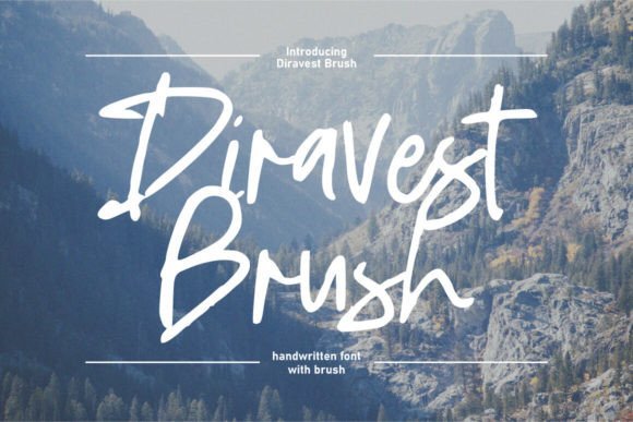 Diravest Brush Font - Featured Image