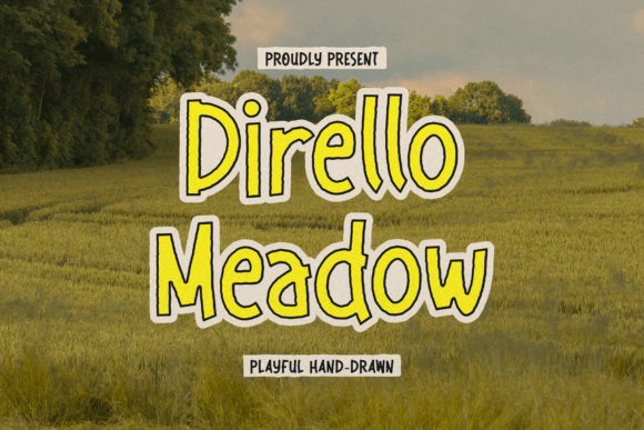 Dirello Meadow Font - Featured Image