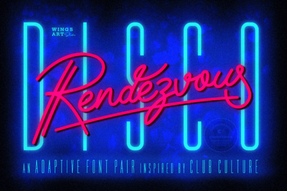 Disco Rendezvous Font - Featured Image