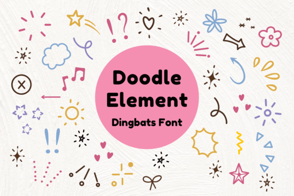 Doodle Element Font - Featured Image