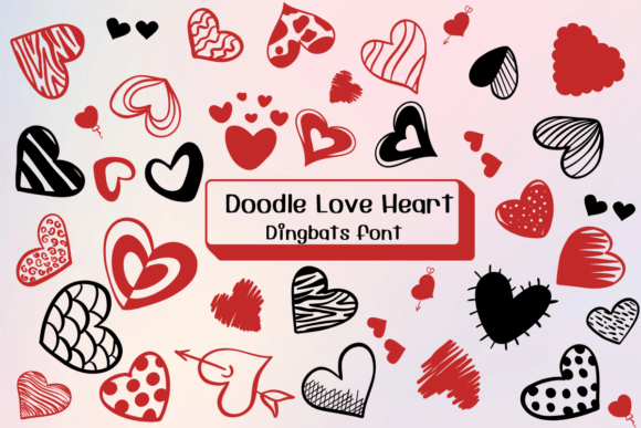 Doodle Love Heart Font - Featured Image