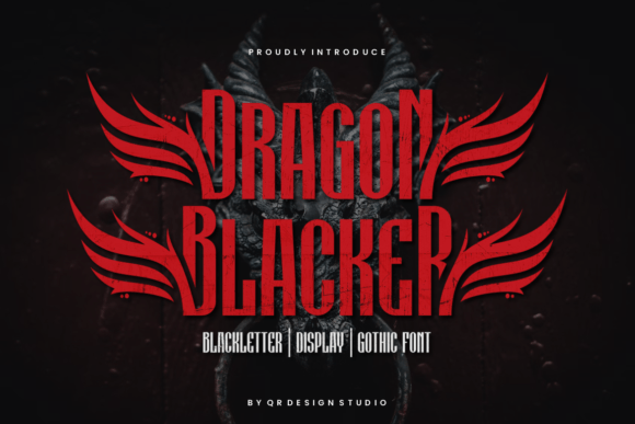 Dragon Blacker Font - Featured Image