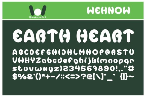 Earth Heart Font - Featured Image