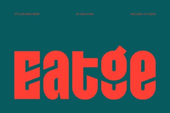 Eatge Font - Featured Image