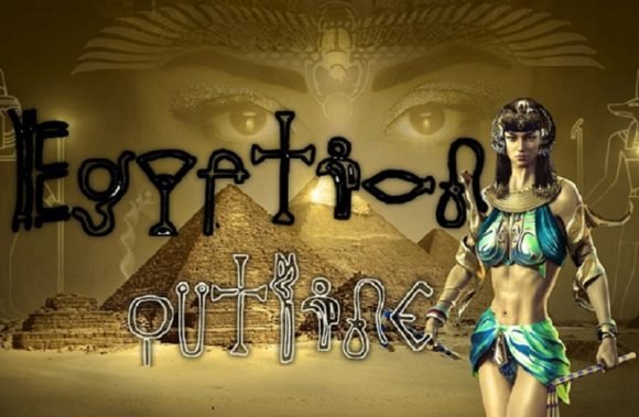 Egyptian Outline Font - Featured Image